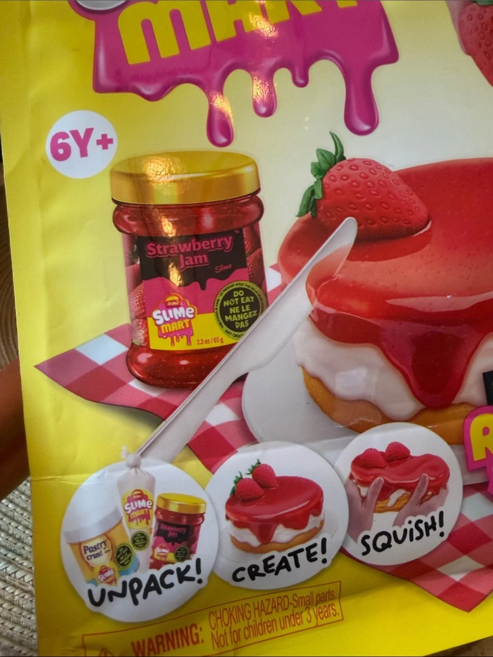 Zuru Slime Mart Strawberry Cheesecake Realistic Slime Food - New Packaging